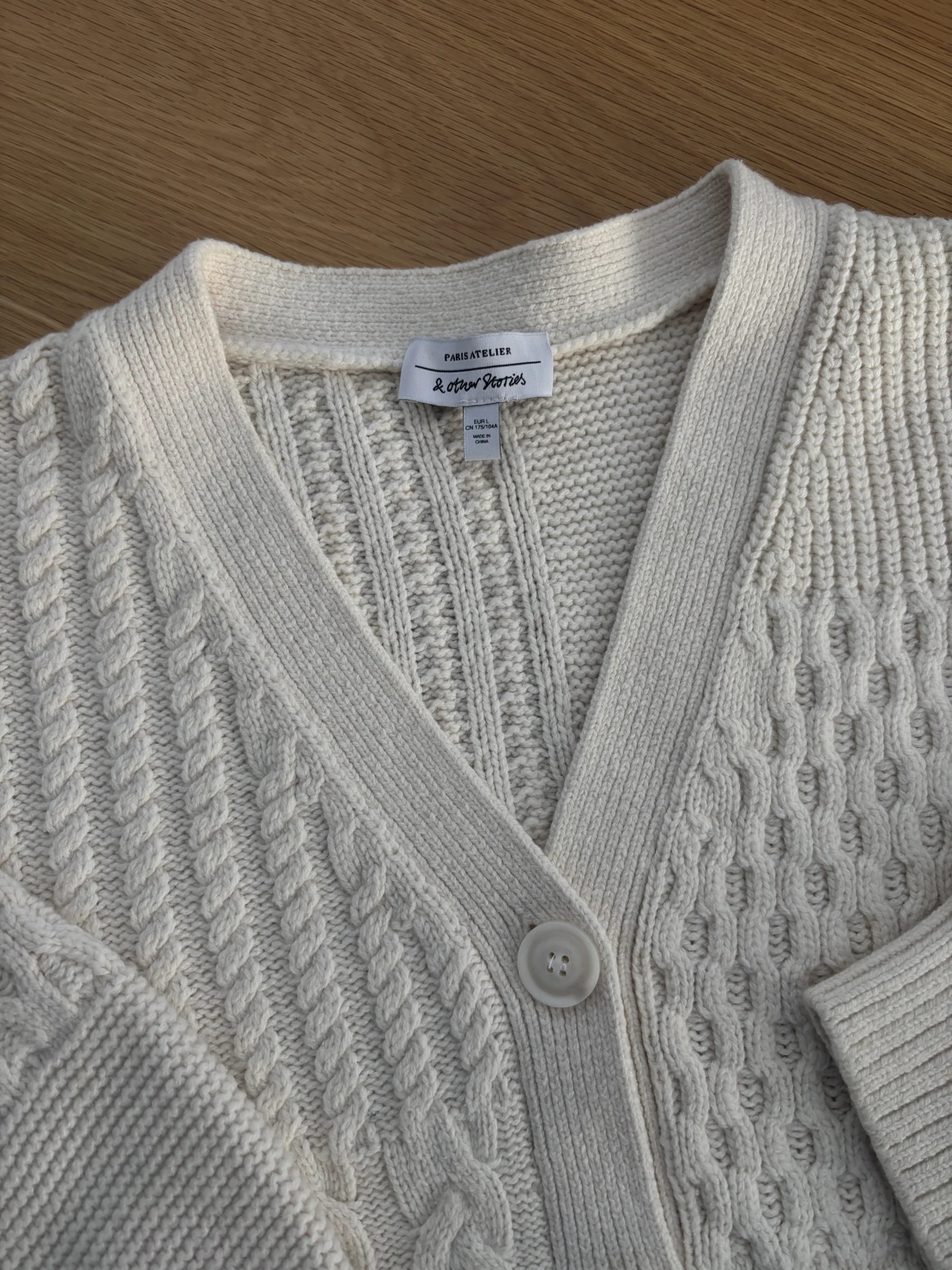 Cardigan & Other Stories en laine et coton And Other Stories seconde main