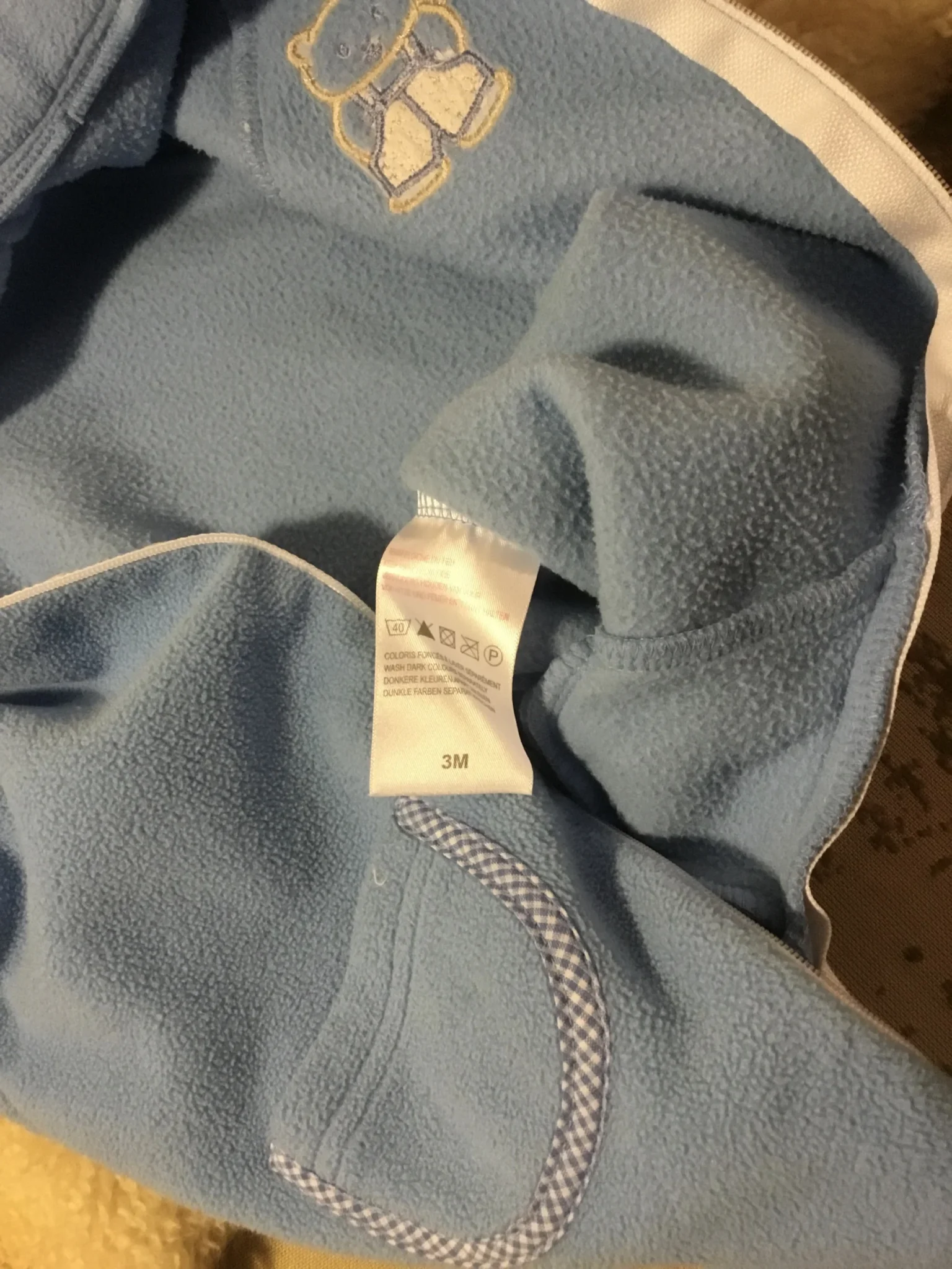 Image for Pyjama vintage pattes longues 3 mois