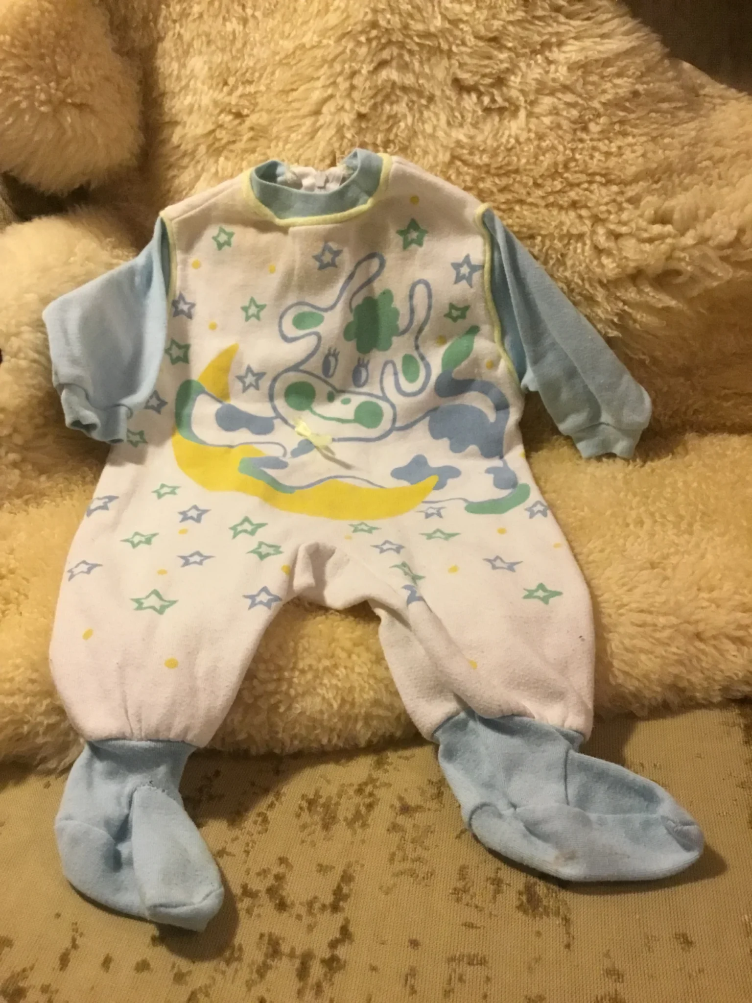 Featured image for Pyjama pattes longues vintage zip à l’arrière original bébé unisexe 3
