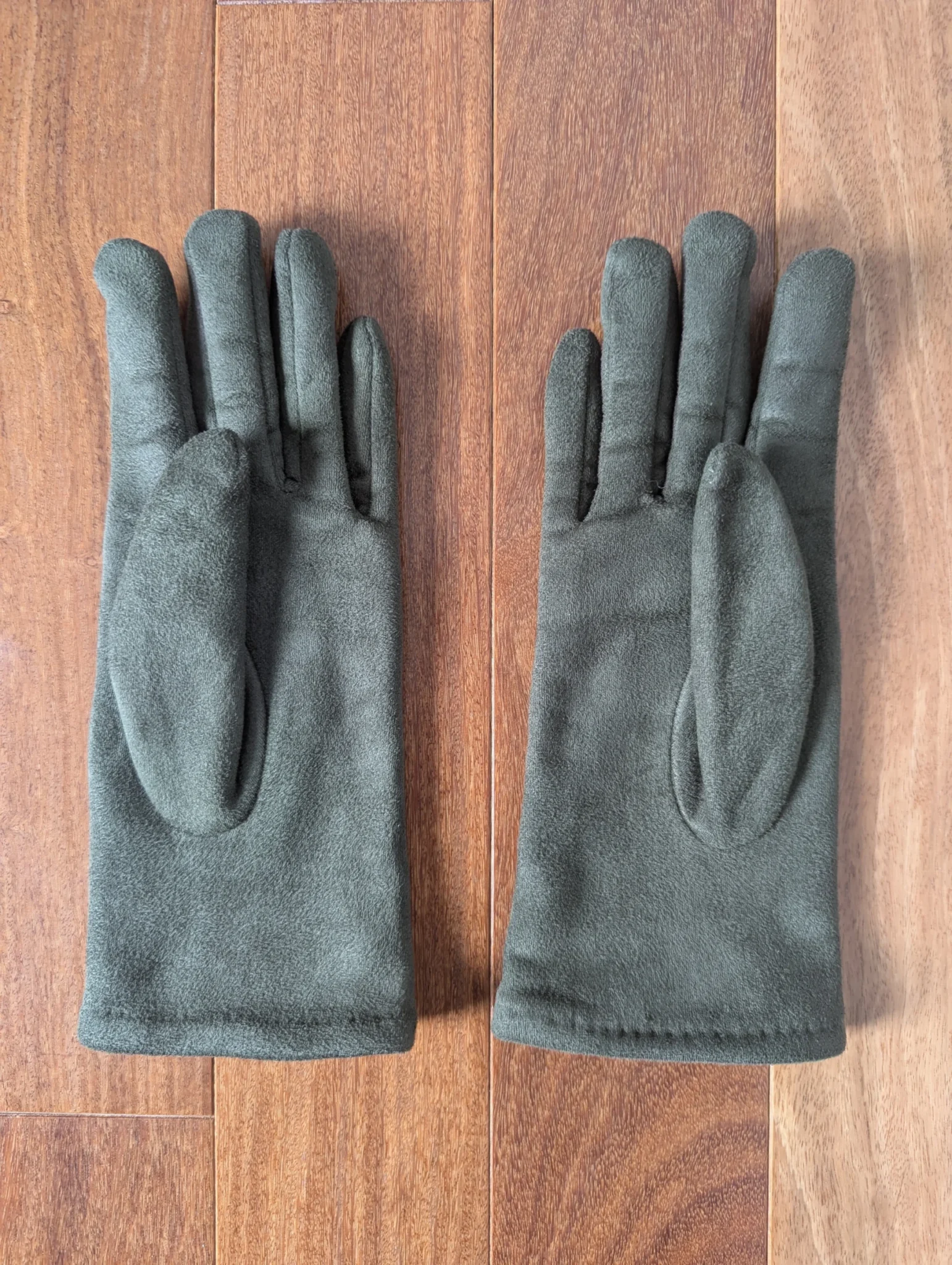 Image for Gants en faux suède et tricot