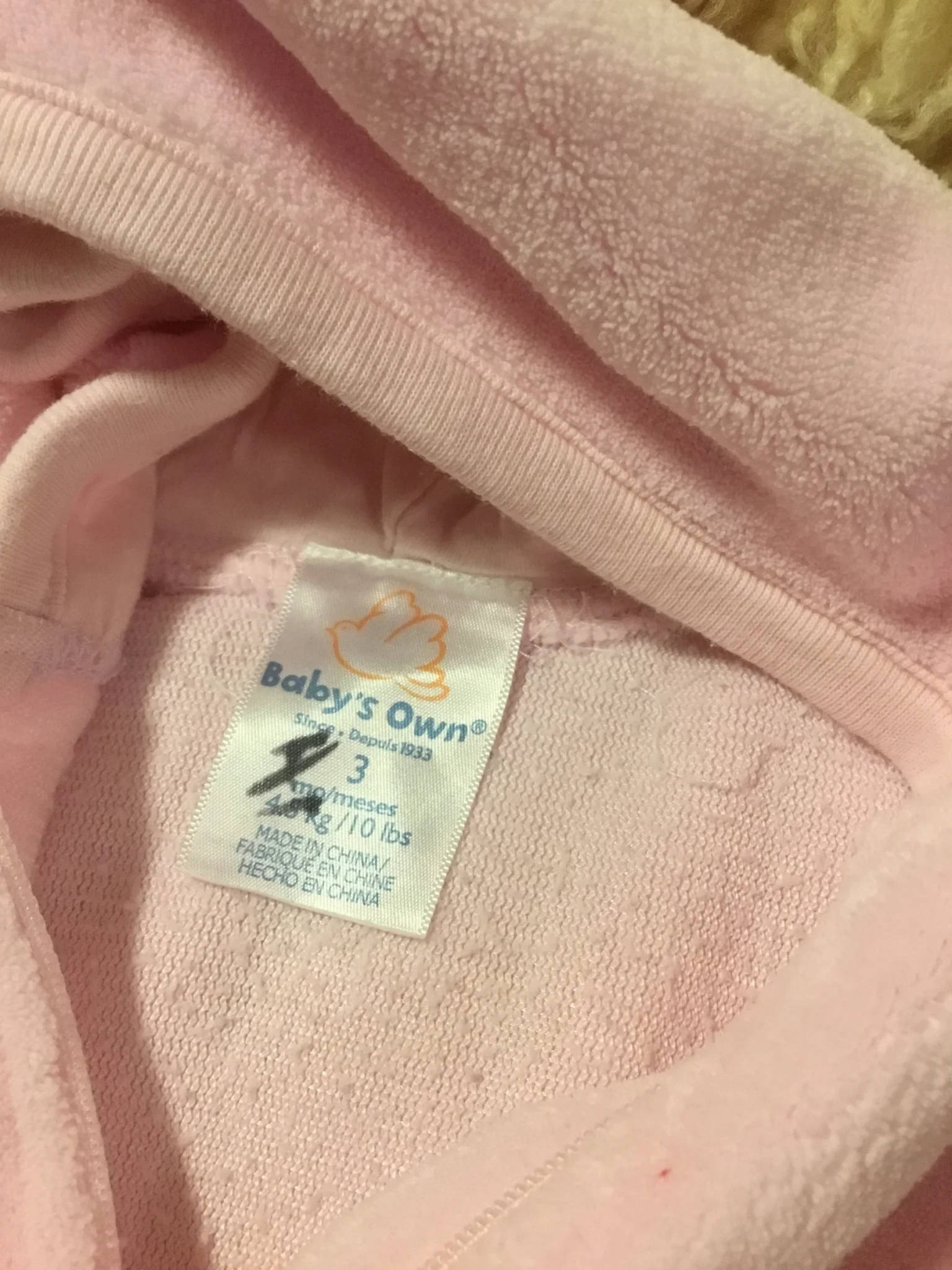 Image for Pyjama vintage pattes longues 3 mois