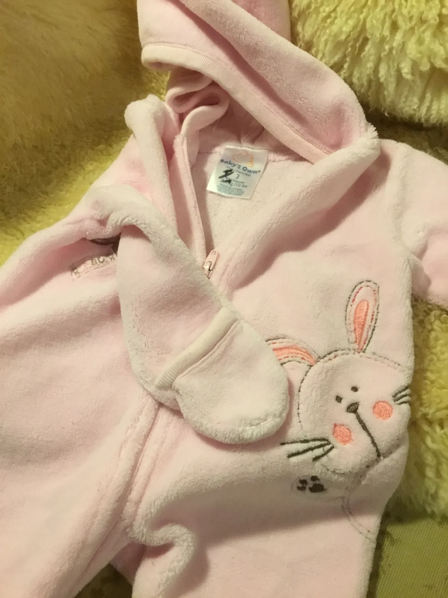 Image for Pyjama vintage pattes longues 3 mois