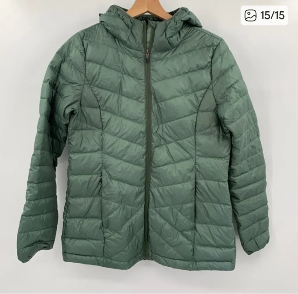 Featured image for Sage green down jacket
