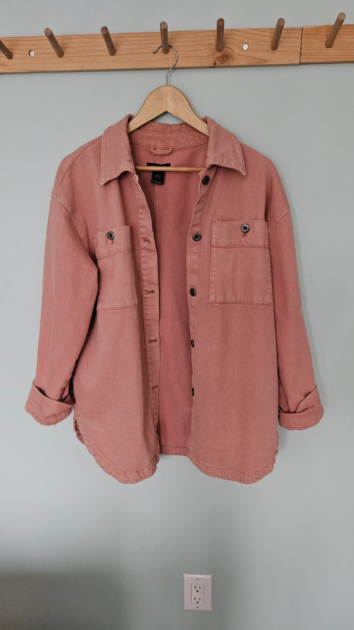 Image for Veste chemise rose