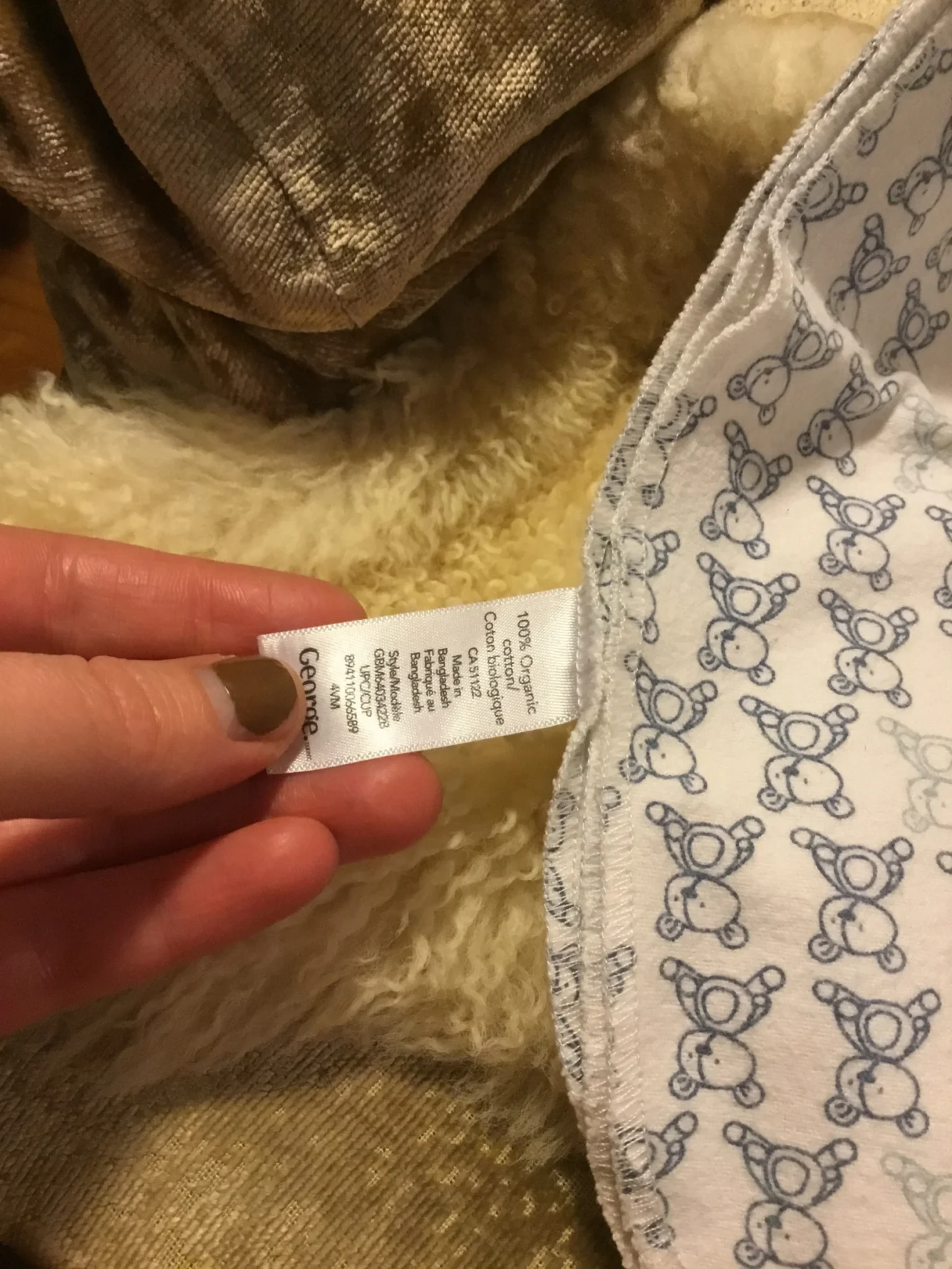 Image for Organic cotton baby blanket
