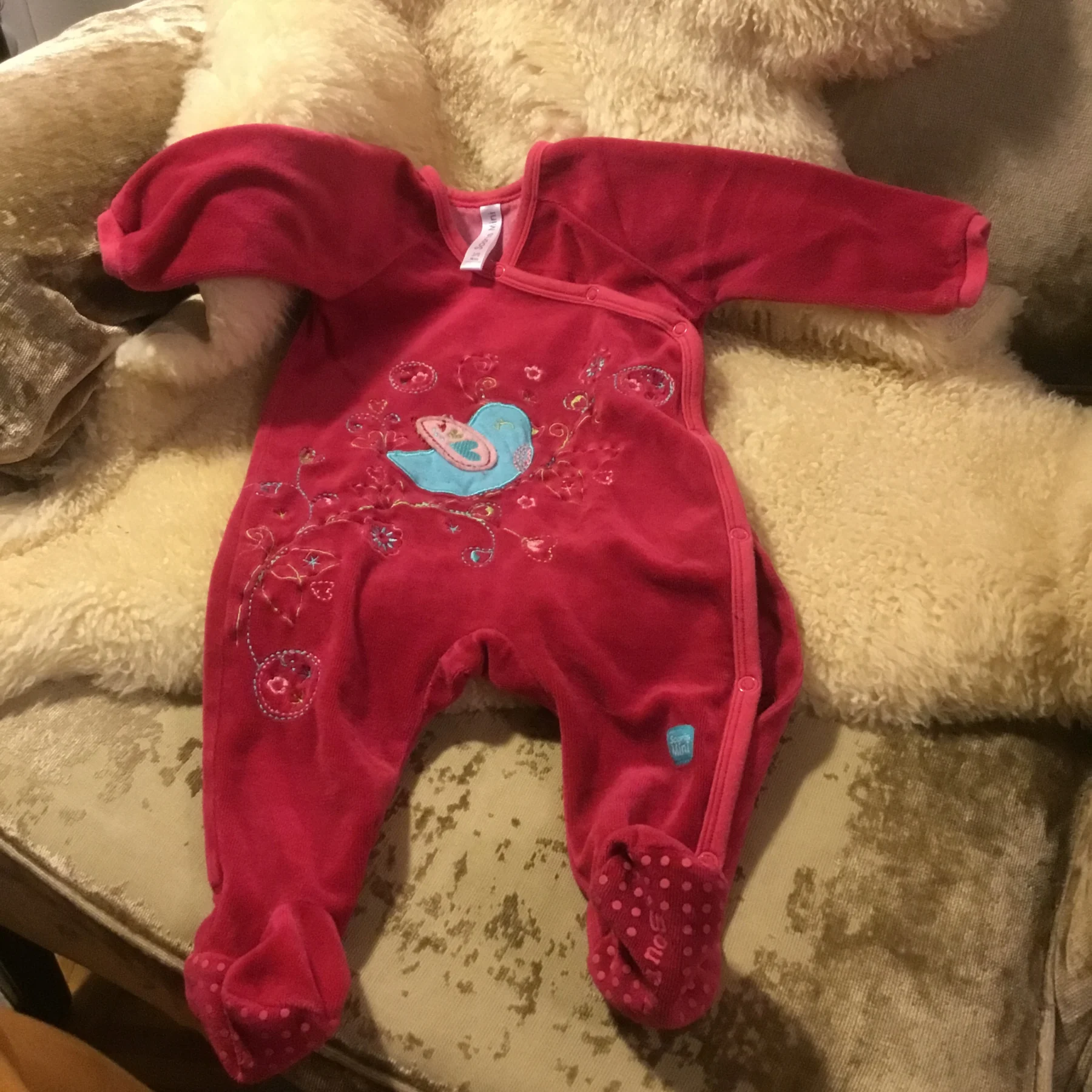 Pyjama souris mini en ratine chaude 6 mois fait petit Souris Mini seconde main