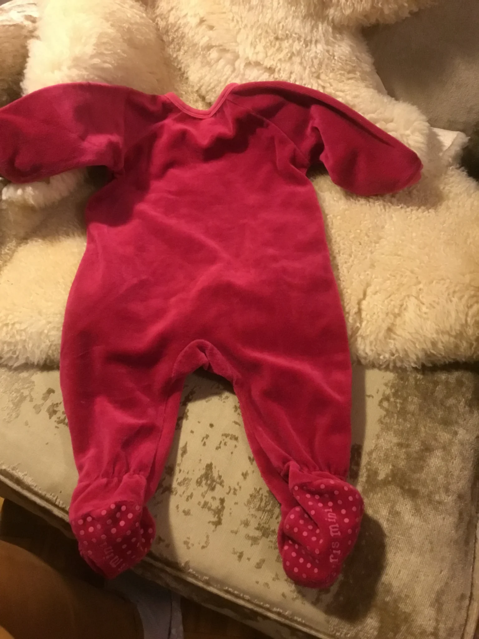 Image for Pyjama souris mini en ratine chaude 6 mois fait petit