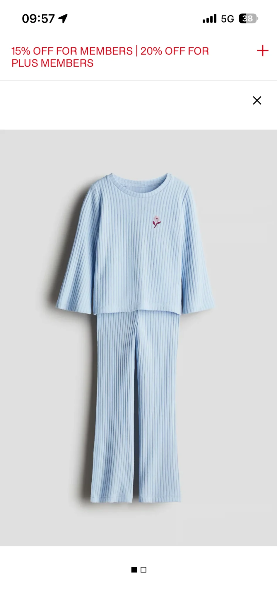 Image for Ensemble doux, H&M, 6-7T