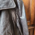 Thumbnail for Promod-Veste en cuir d'agneau souple marron foncé