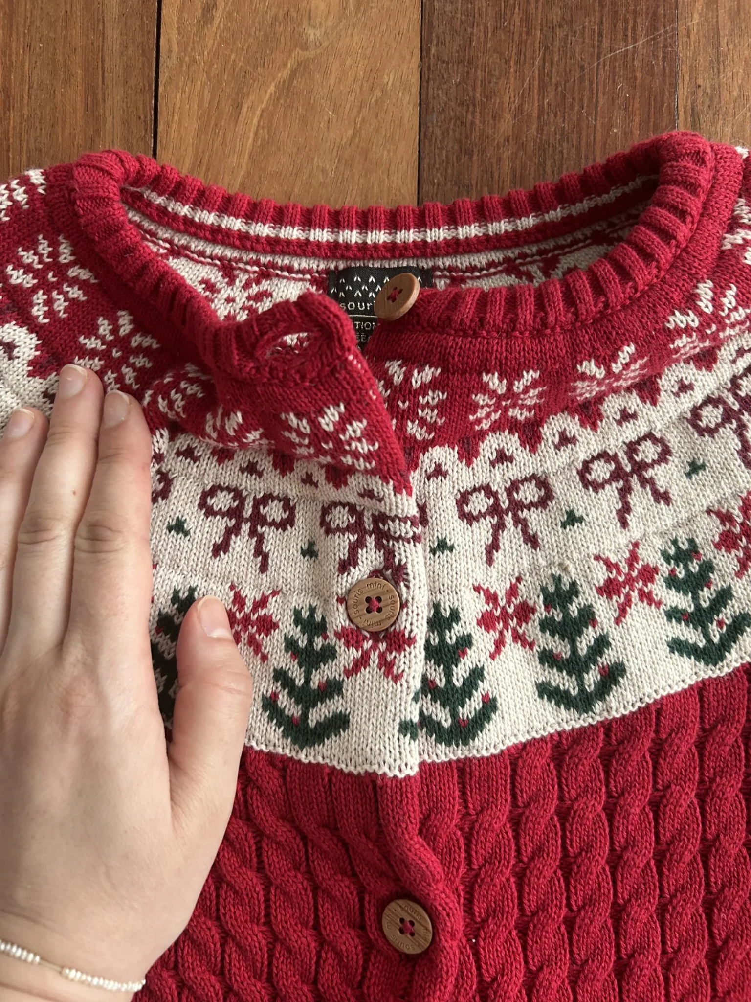 Image for Christmas cardigan, Souris Mini, 7T