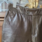 Thumbnail for RUDSAK-Vintage olive green leather trousers