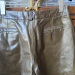 Thumbnail for RUDSAK-Vintage olive green leather trousers