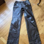Thumbnail for RUDSAK-Vintage olive green leather trousers