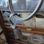 Thumbnail for Michael Kors HAMILTON bag in crocodile grey leather