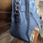 Thumbnail for Michael Kors HAMILTON bag in crocodile grey leather