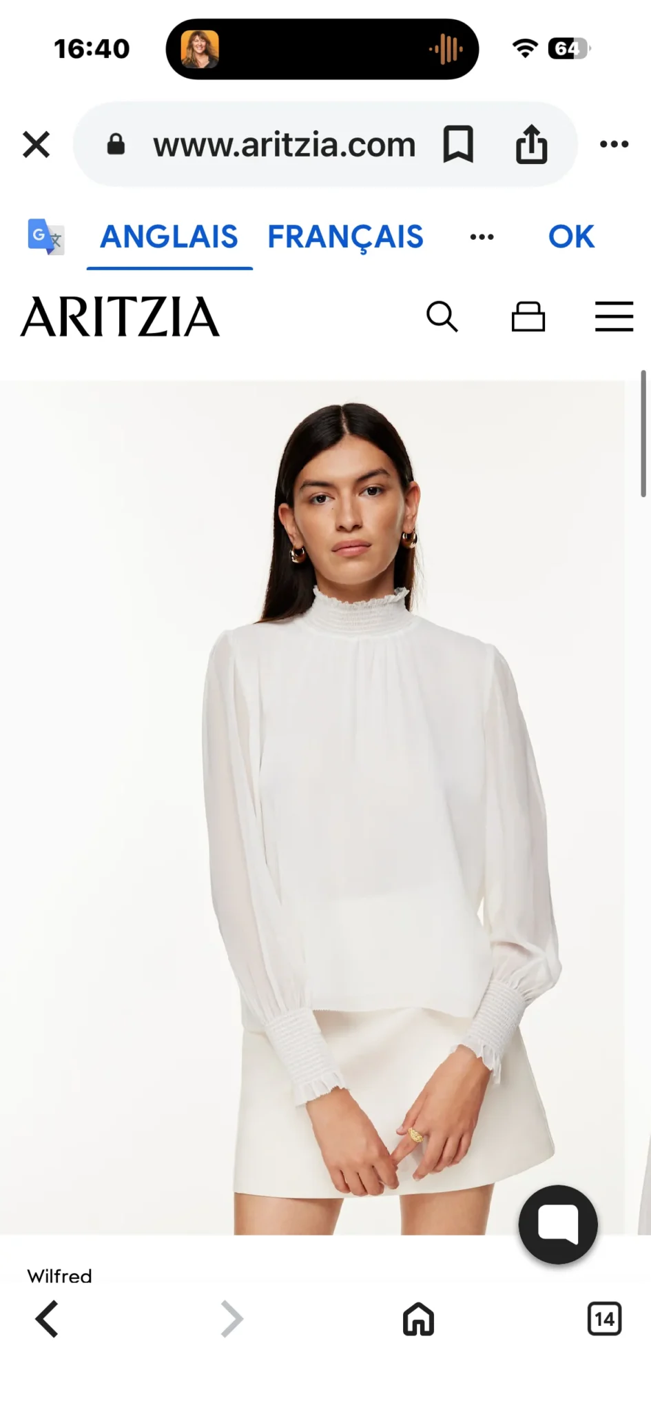 Image for ♥️Blouse WILFRED