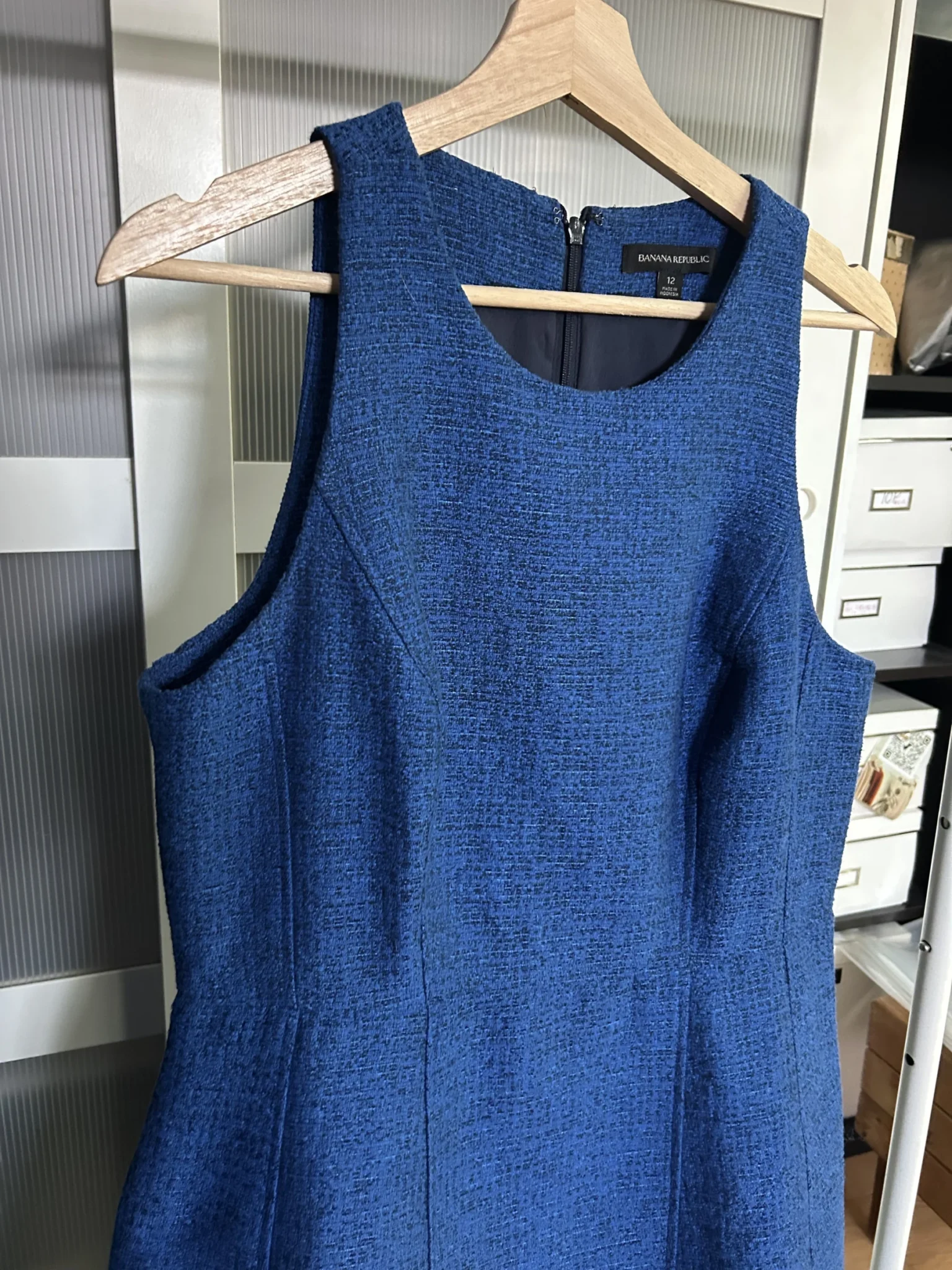 Image for Textured dress BANANA REPUBLIC SIZE 12