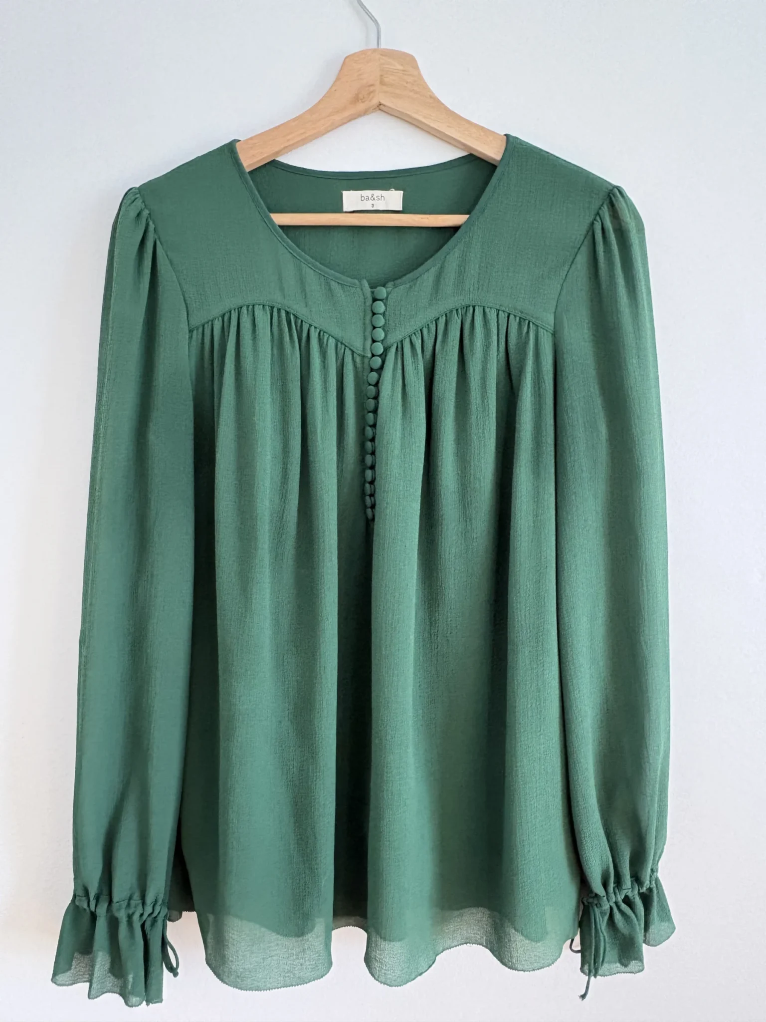 Featured image for Blouse fluide verte