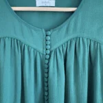 Thumbnail for Blouse fluide verte