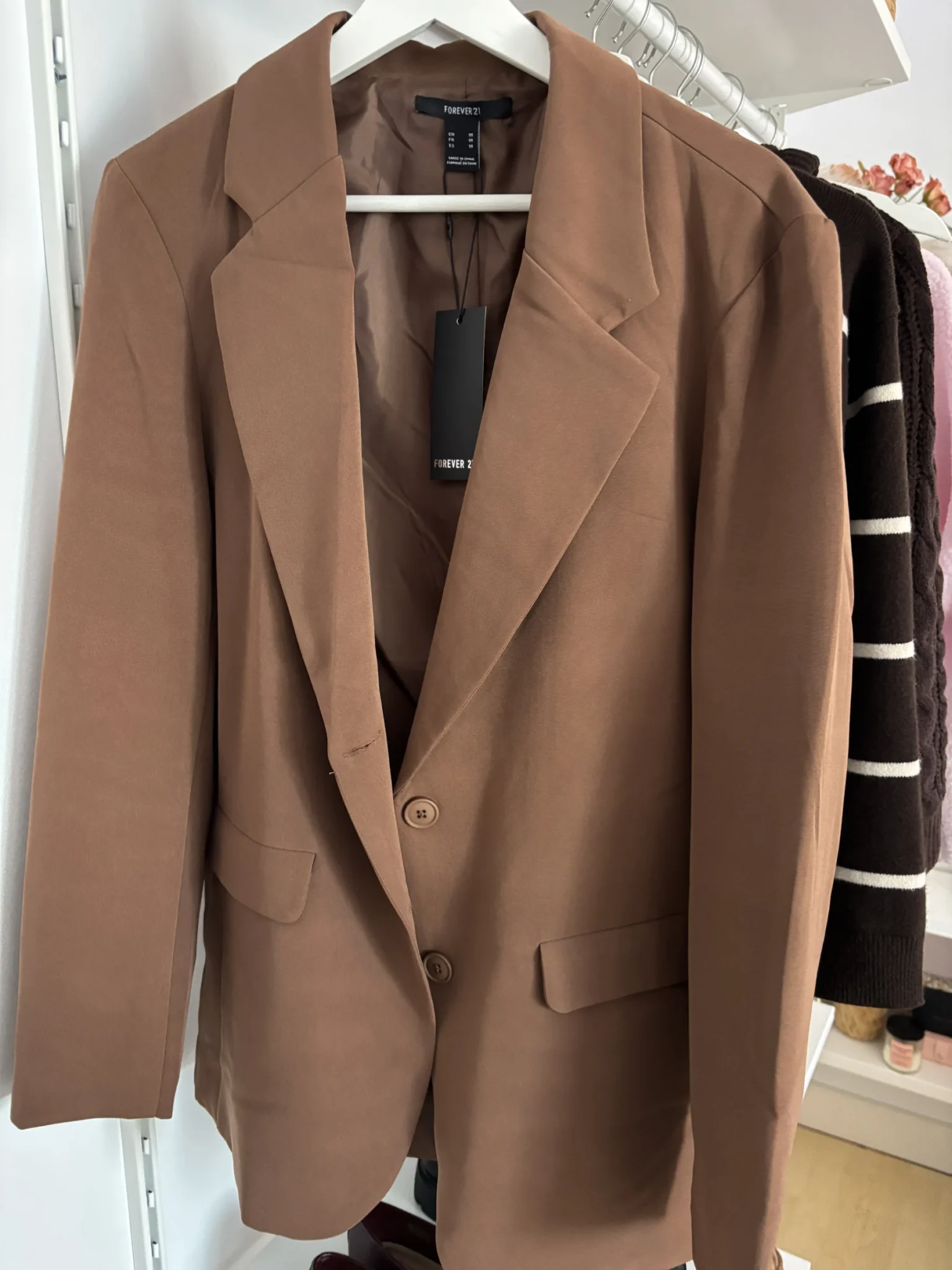 Image for forever 21 brown jacket