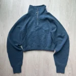 Featured thumbnail for Lululemon Scuba Cropped Funnel-Neck Half Zip XS