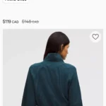 Thumbnail for Lululemon Scuba Cropped Funnel-Neck Half Zip XS