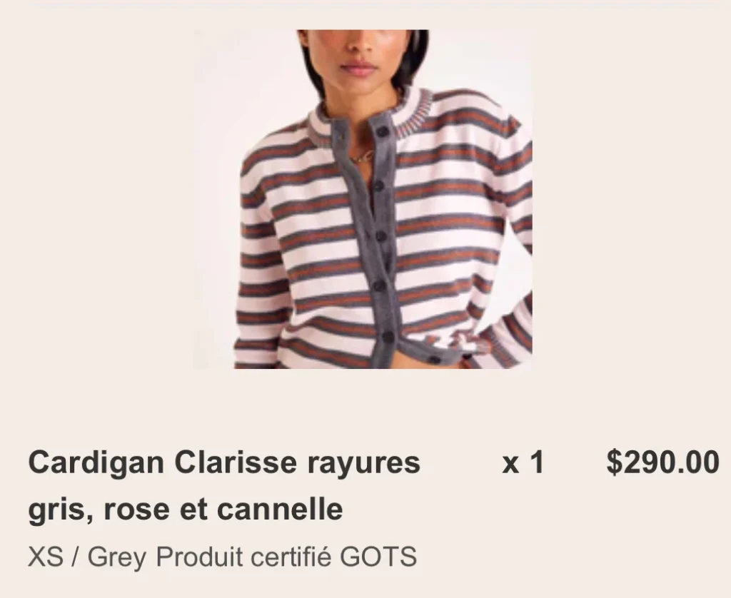 Image for Balzac Clarisse Cardigan XS