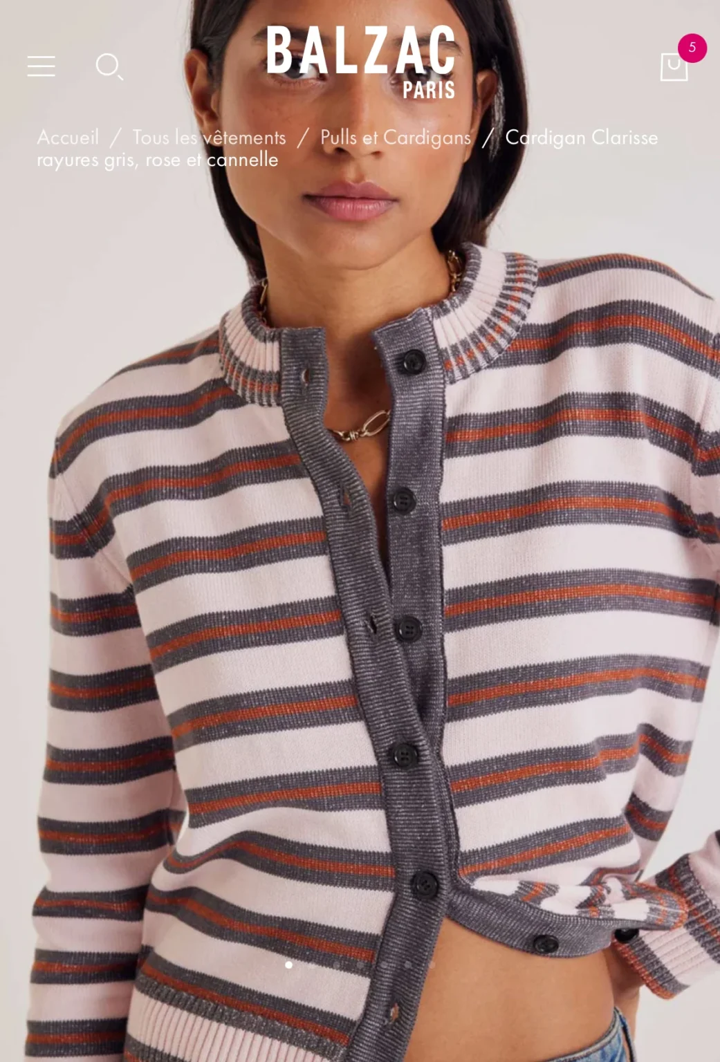 Image for Balzac Clarisse Cardigan XS