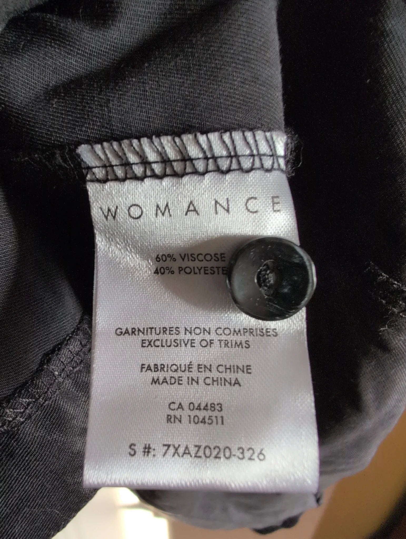 Image for Robe satinée noire