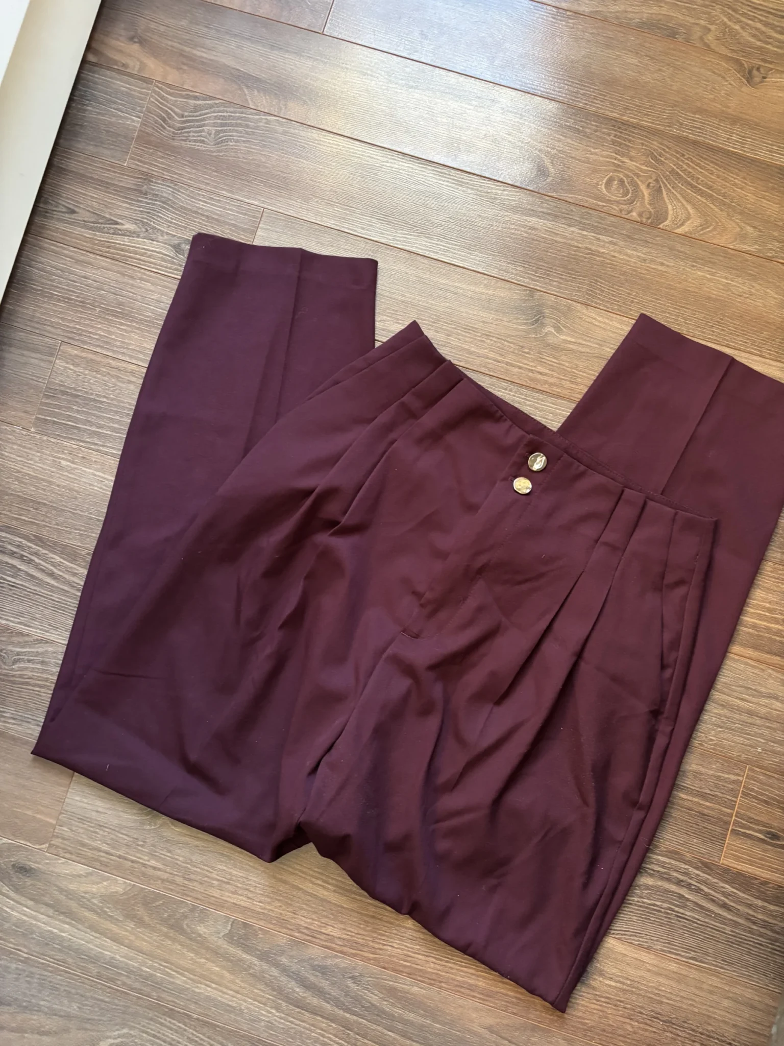 Image for Pantalon paper bag à pinces