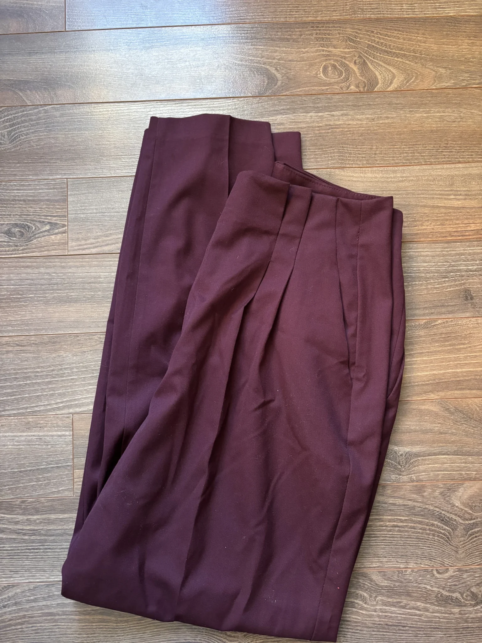 Image for Pantalon paper bag à pinces