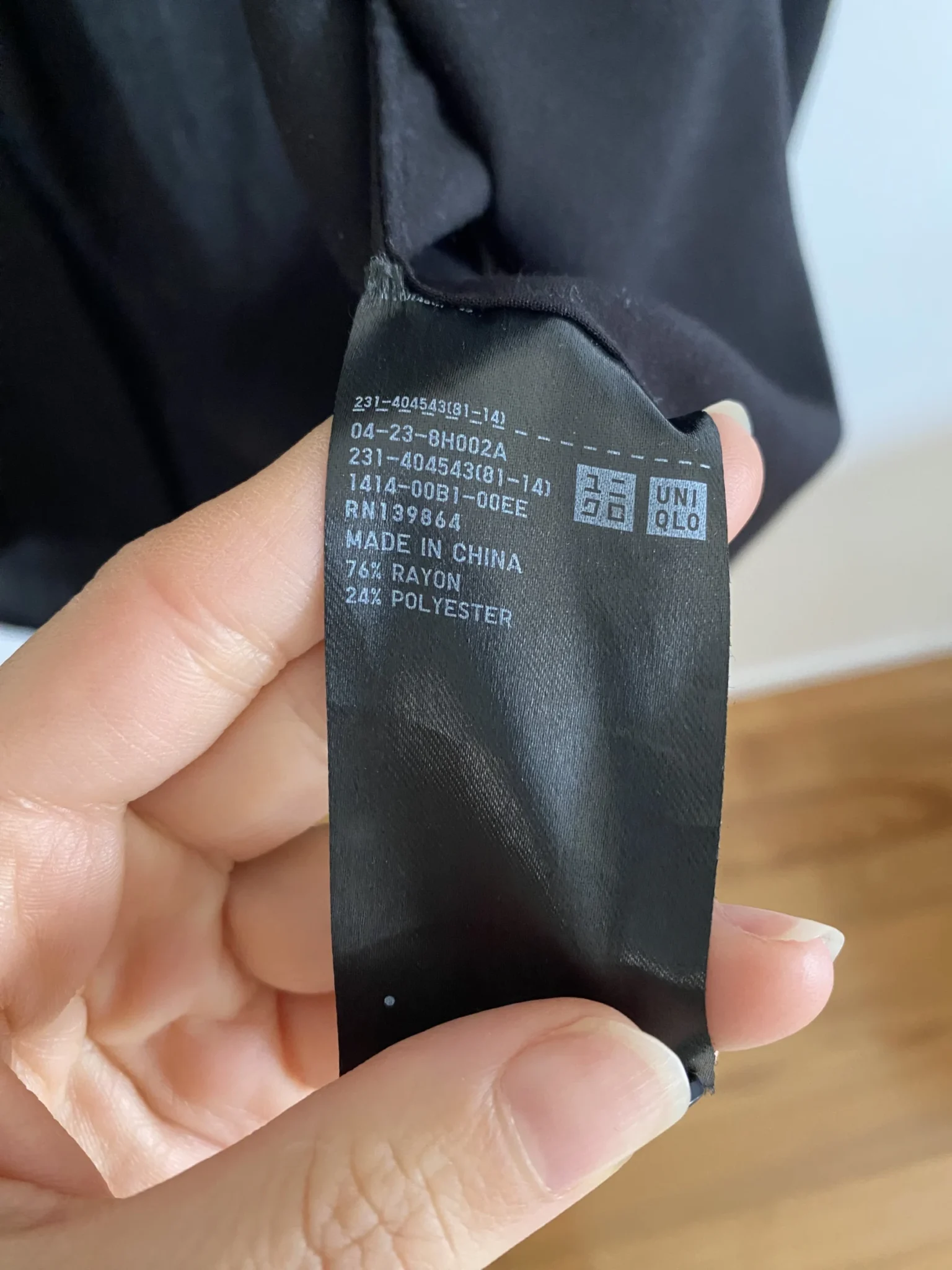 Image for Blouse noire Uniqlo M