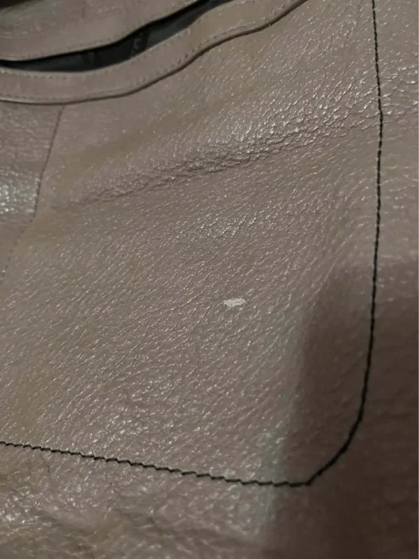 Image for Large black and grey leather bag by Séquoia