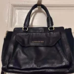 Featured thumbnail for Petit sac cuir bleu roi marque Lancaster