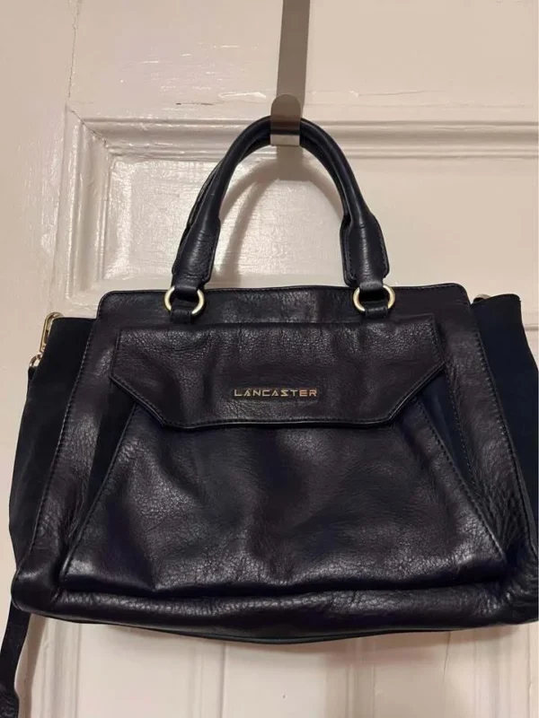 Featured image for Petit sac cuir bleu roi marque Lancaster