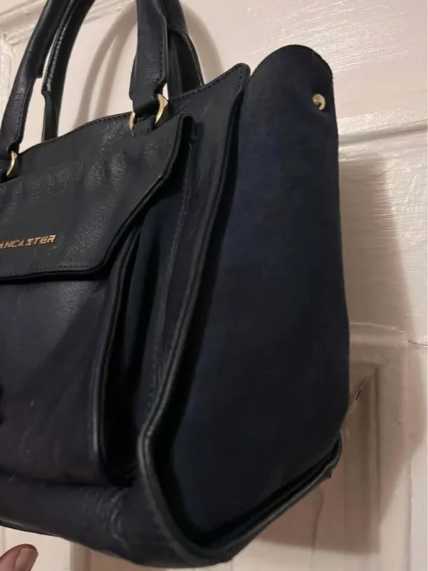 Image for Petit sac cuir bleu roi marque Lancaster