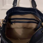 Thumbnail for Petit sac cuir bleu roi marque Lancaster