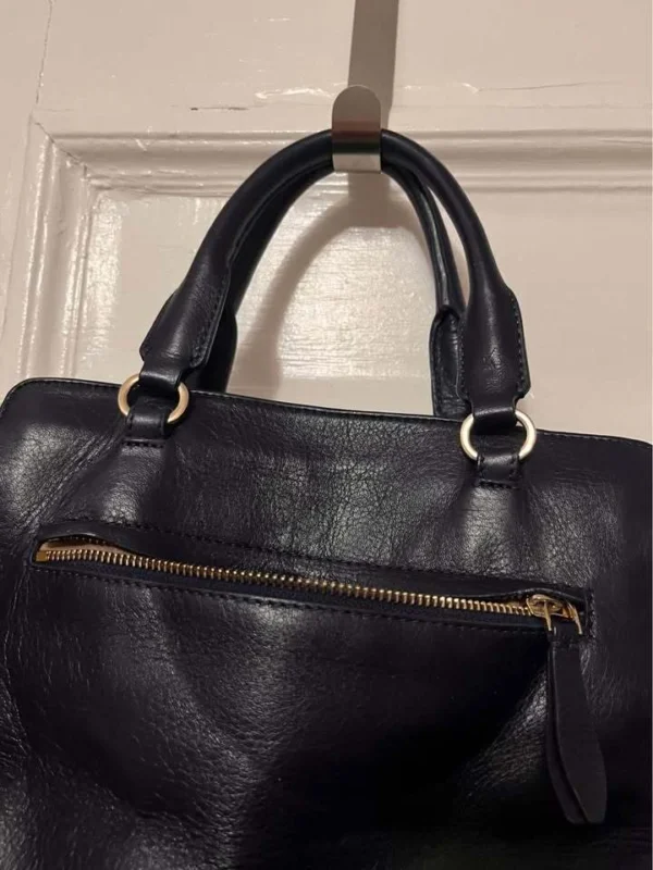 Image for Petit sac cuir bleu roi marque Lancaster