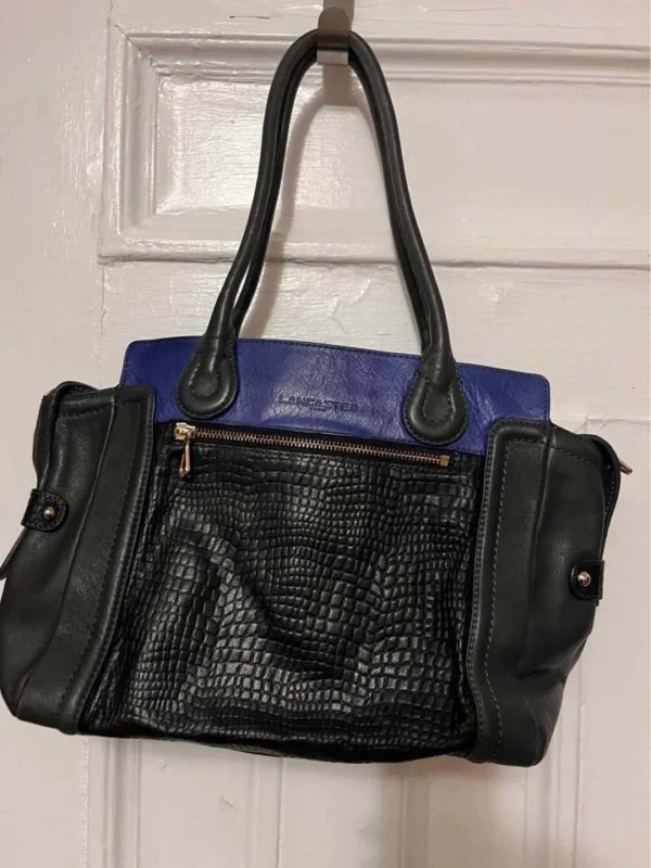 Featured image for Sac cuir croco marque Lancaster