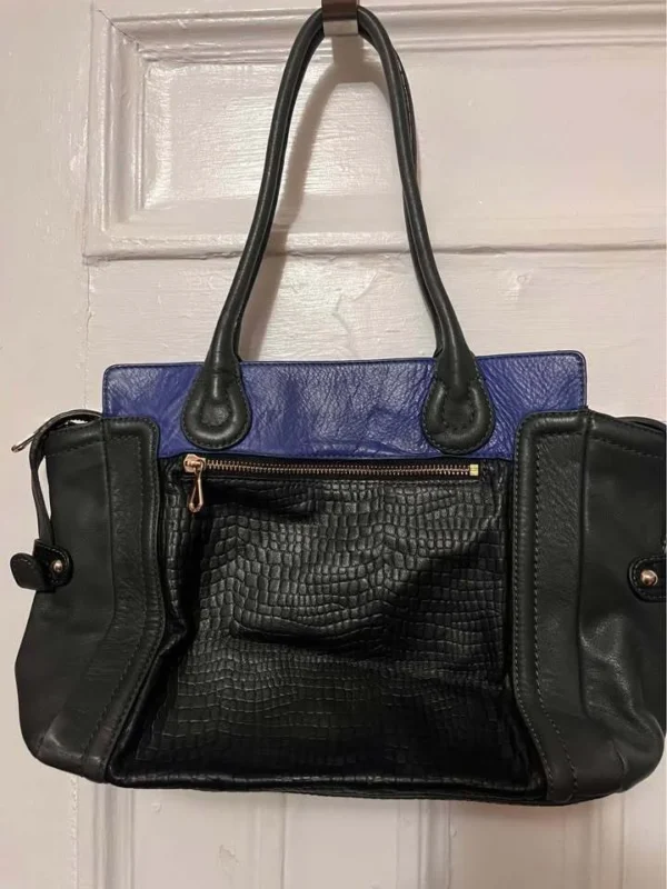 Image for Sac cuir croco marque Lancaster