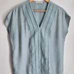 Featured thumbnail for V-neck blouse with lace Rare Earth