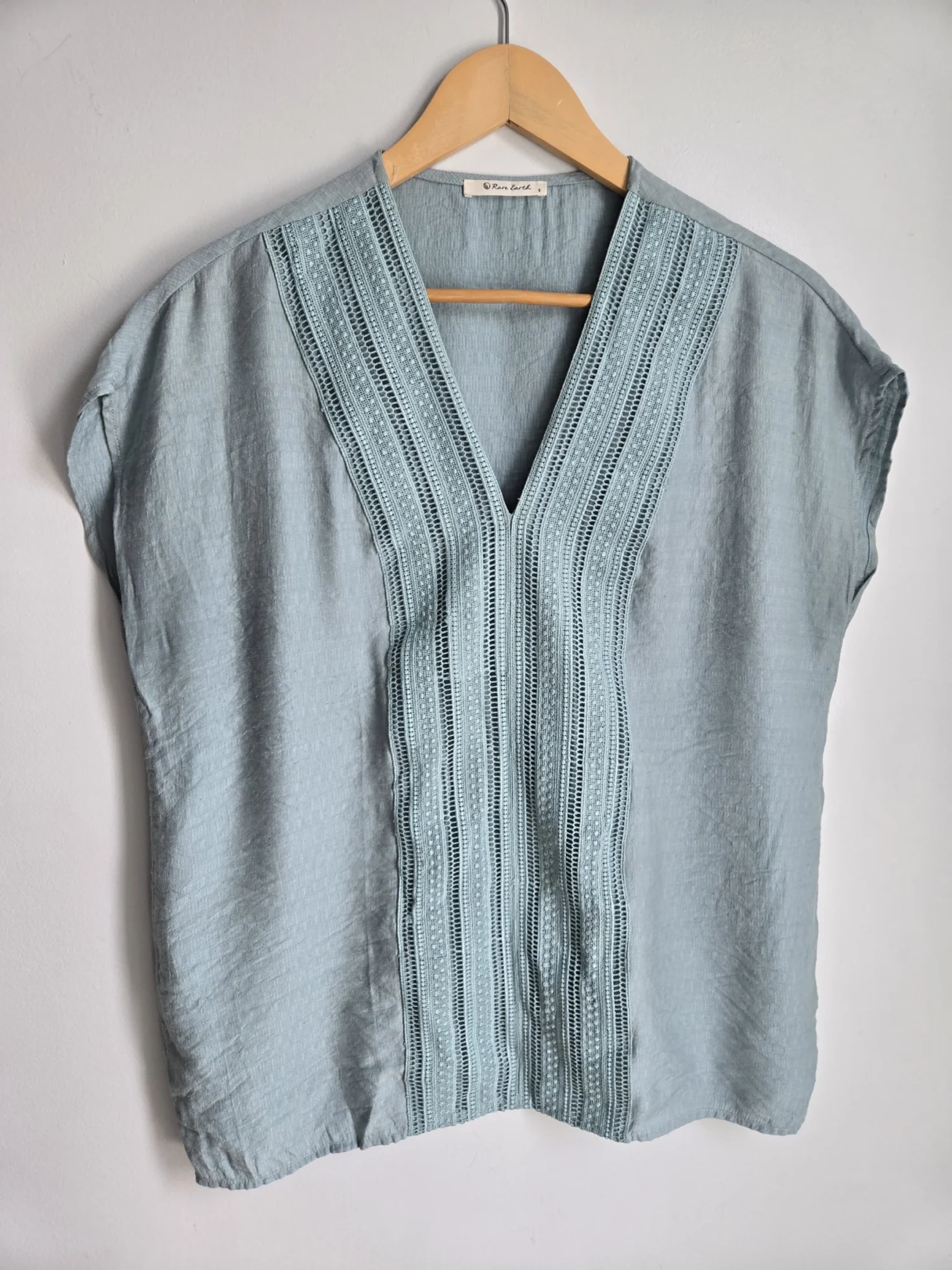 Featured image for V-neck blouse with lace Rare Earth