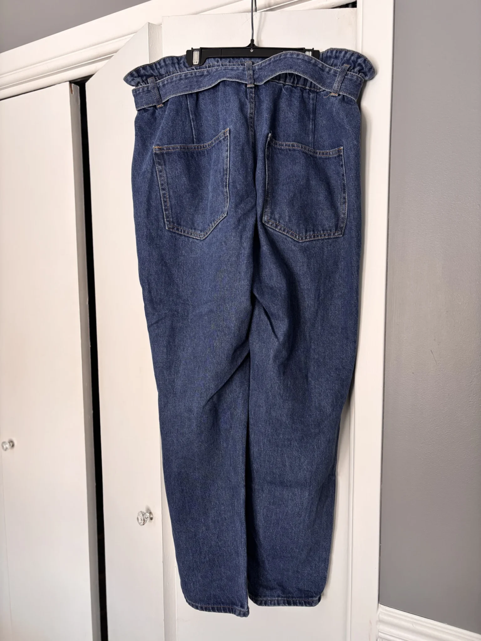 Image for Jeans avec ceinture en denim a la taille
