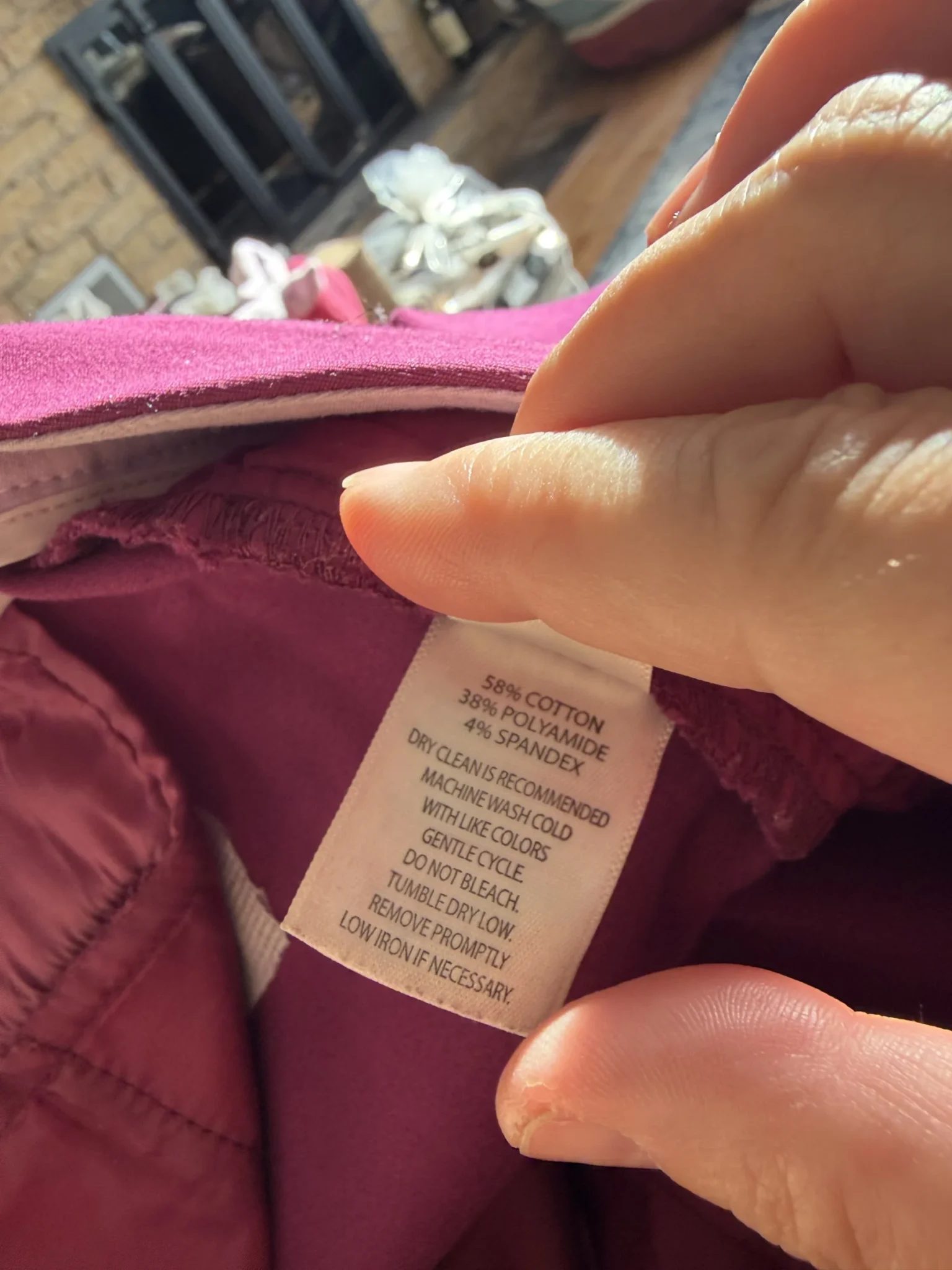 Image for Pantalon 3/4 magenta taille 8