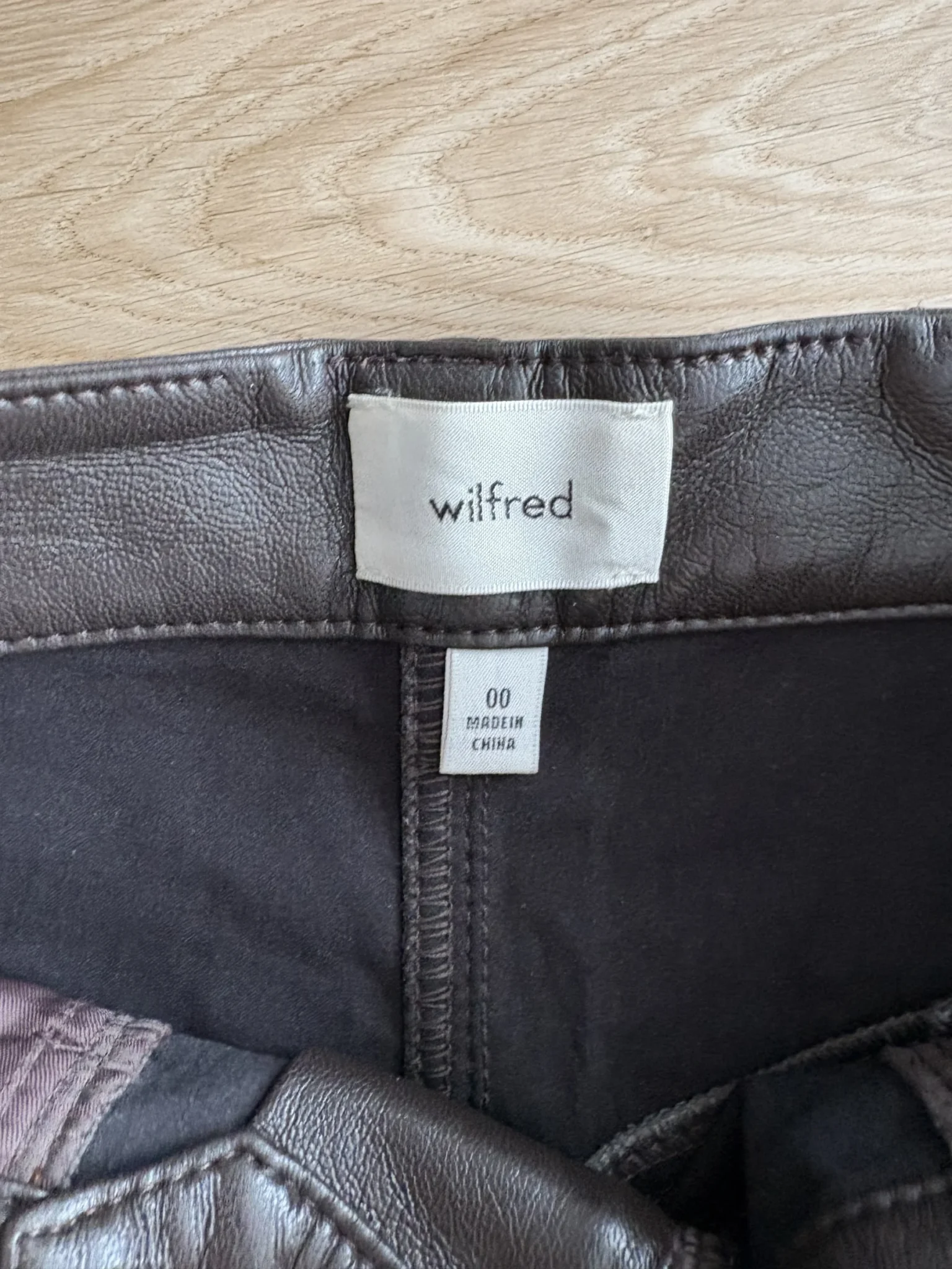 Image for pantalon cuir wilfred 00