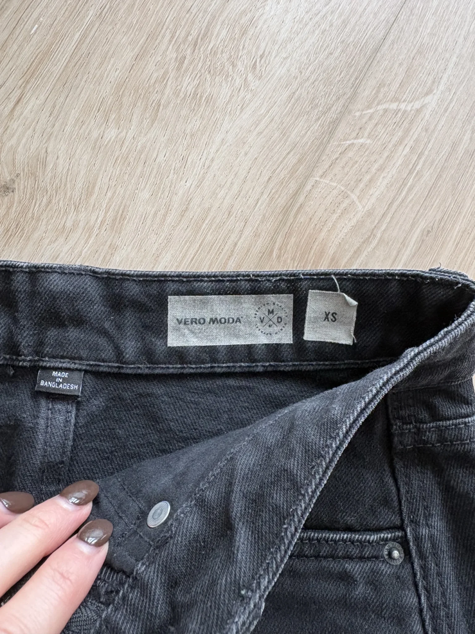 Image for jupe en jeans noire