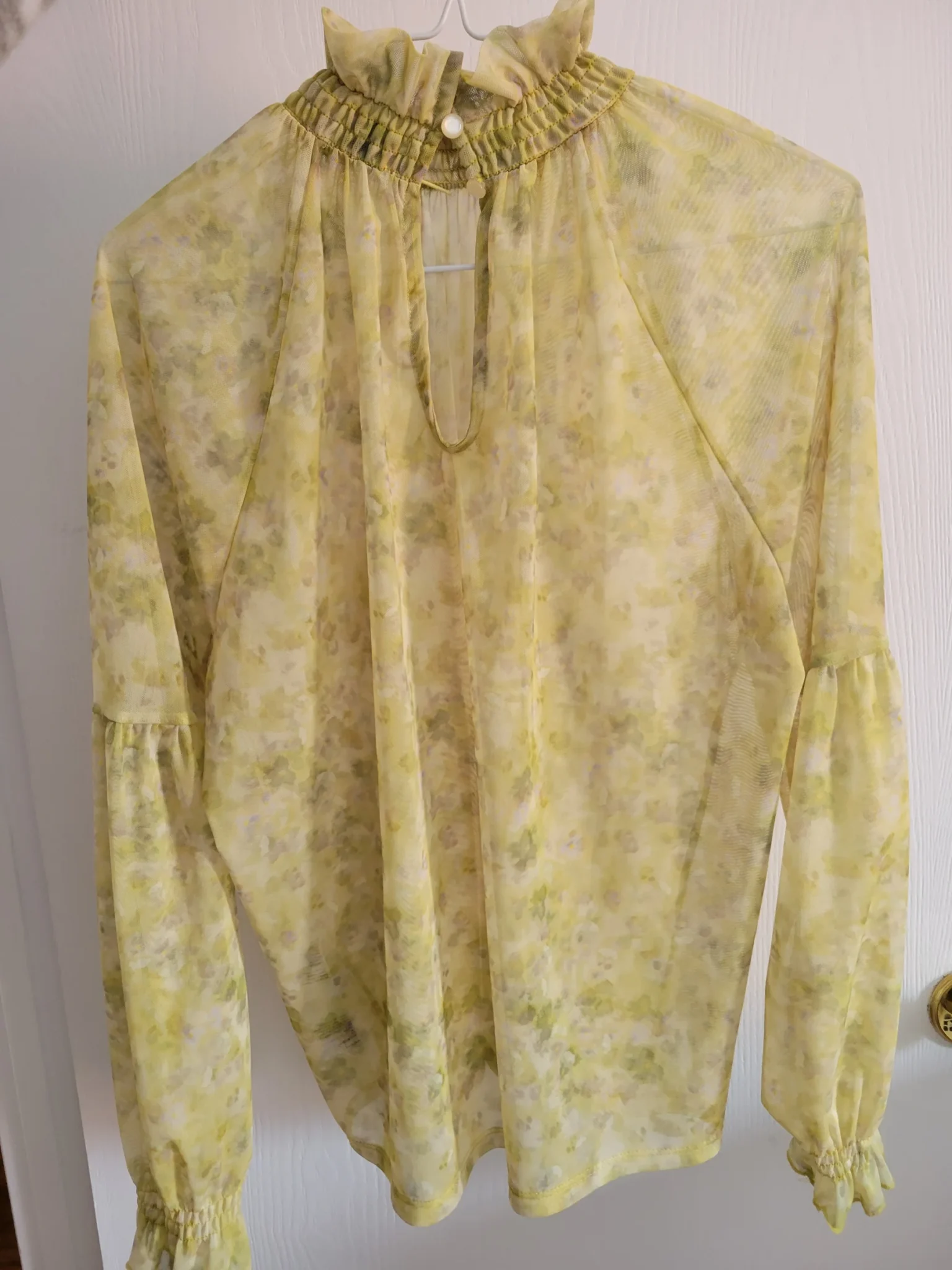 Image for Blouse bouffante semi-transparente