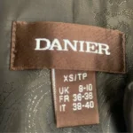 Thumbnail for Danier Genuine Leather Blazer Coat Dark Brown XS