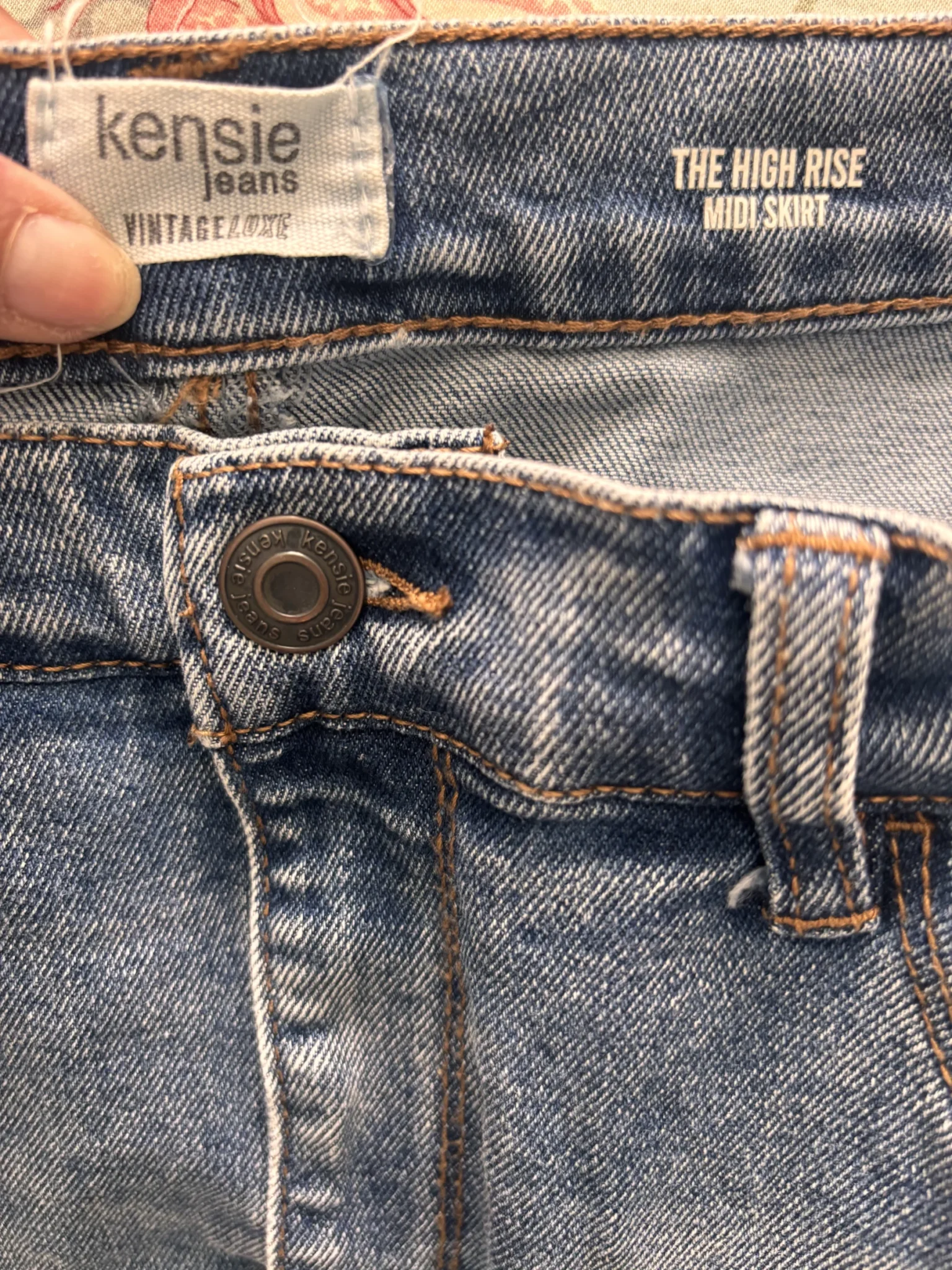 Image for Jupe jeans midi