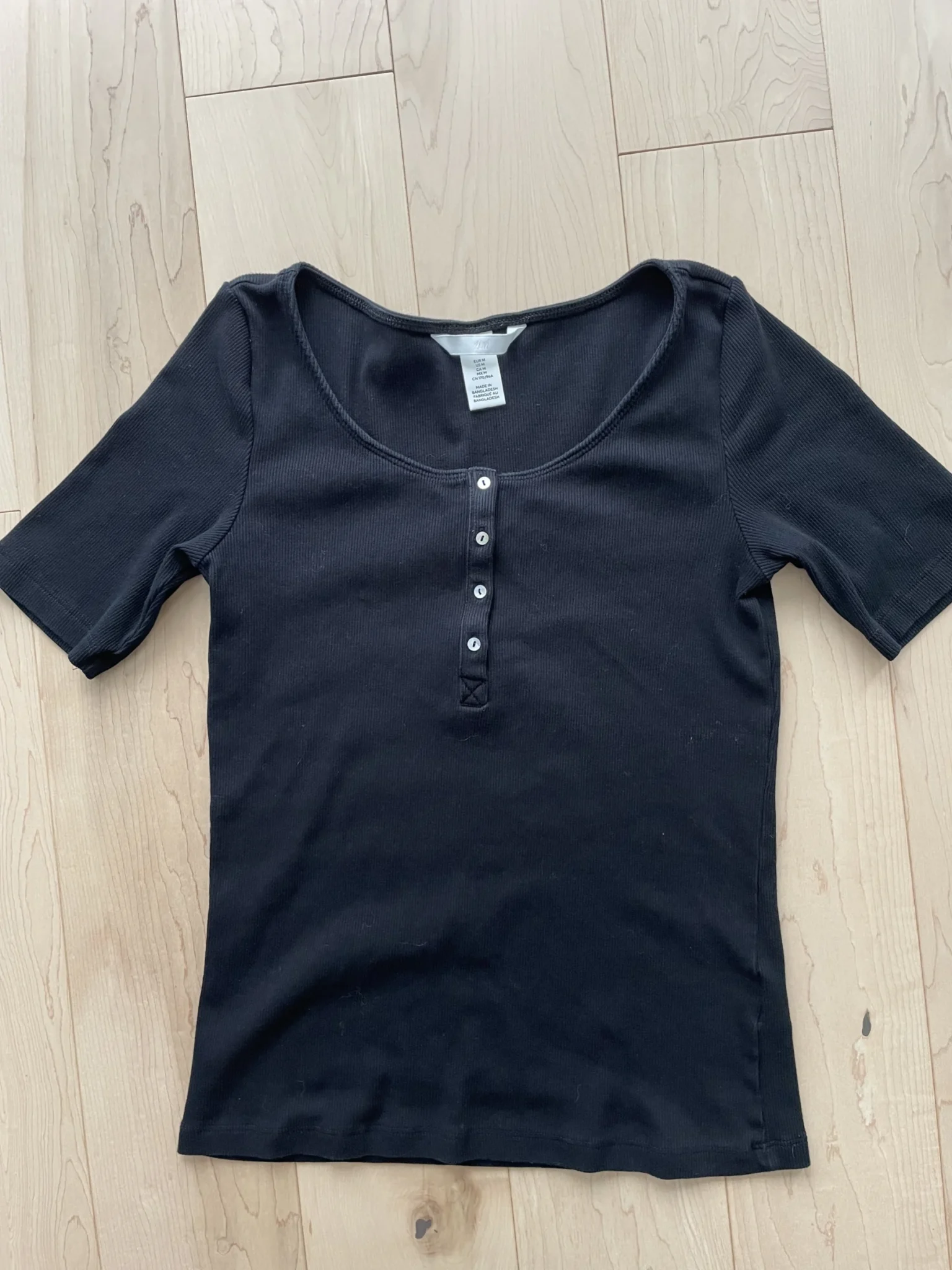 Featured image for Ribbed crew-neck T-shirt